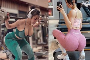 gái tập gym mông to