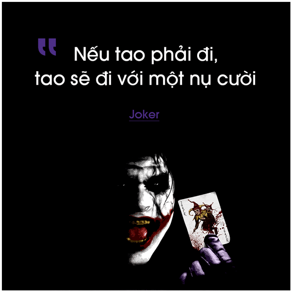 những câu nói hay của Joker