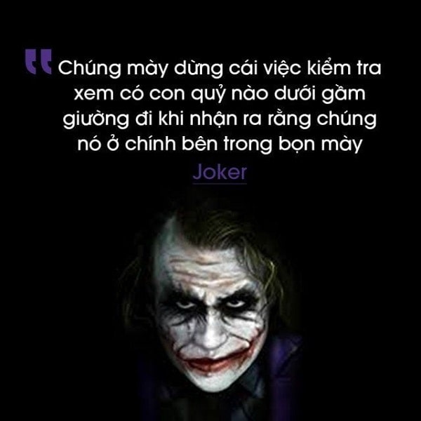 những câu nói hay của Joker
