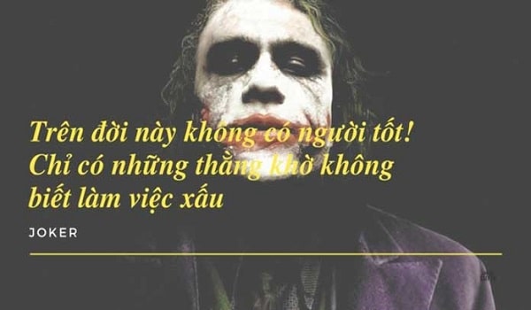 những câu nói hay của Joker