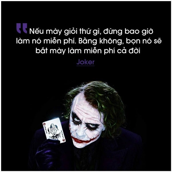 những câu nói hay của Joker